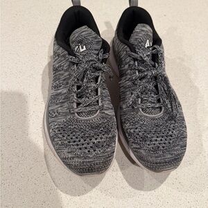 APL Black and Gray Knit Athletic Shoes